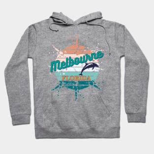 Melbourne Florida Exploding Retro Sunset Hoodie